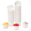 100PCS Paper Cup Liner Disposable Container,2.1x1.2",1oz, Bowl Tray Organizer for Ketchup, Melting Wax Bean Face Nose Hair Removal, Ice Cream Cake Condiment Sauce Ramekin Shot Souffle Sample Serving view 1