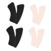 FOMIYES 4pairs Heel Protector Pads Comfortable Heel Inserts for Long Standing Relief Black view 1