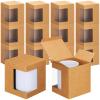 Harloon 72 Pcs Mug Boxes for Gift - Transparent Packaging Box - 11oz, 12oz, 15oz Ceramic Blank Coffee Mugs - Kraft Brown view 1