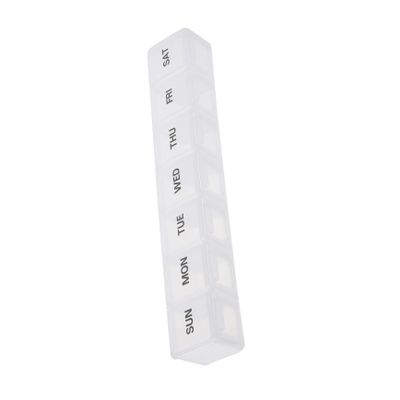 FOMIYES Portable Pill Box 7 Compartment Dispenser Travel Storage Durable Plastic Case