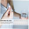 FOMIYES Portable Pill Box 7 Compartment Dispenser Travel Storage Durable Plastic Case view 4