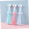 HAPINARY 3pcs Manual Toothbrush Boys and Girls Toothbrush Boy Girl Soft Bristles Decorative Design view 2
