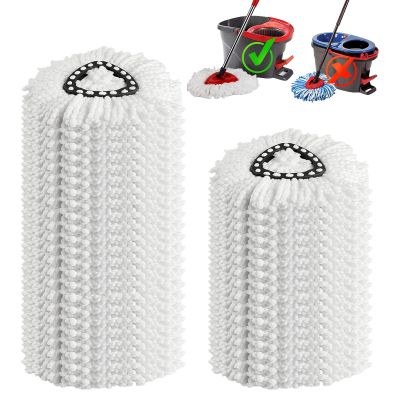 20 Pack Mop Replacement Heads, Microfiber Spin Mop Refills for EasyWrin 1-Tank System, 360 Degree Mop Replacement Head, Machine Washable Spin Mop Replace Head for Easy Floor Cleaning