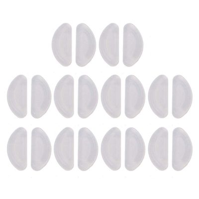 Bydezcon 10 Pairs Soft Silicone Nose Pads Self Adhesive Eyeglass Nose Pads Anti-Slip Glasses Nose Pads Eyeglasses Nosepads Eyeglass Nose Pads Black, Clear
