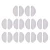 Bydezcon 10 Pairs Soft Silicone Nose Pads Self Adhesive Eyeglass Nose Pads Anti-Slip Glasses Nose Pads Eyeglasses Nosepads Eyeglass Nose Pads Black, Clear view 1
