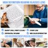 WEMOOTANTS 3 Packs Reading Glasses 4.0 for Men Rectangular Clear Readers 1.0 1.25 1.5 1.75 2.0 2.25 2.5 2.75 3.0 3.5 4.0 view 4