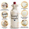 PA School Graduation Gift Wine Bag For Nurse Doctor Physician Assistant Her Women, Funny Doctor Nurse Day Week Party Gift Decoration, Reusable Linen Wine Bag view 3