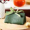 12Pack Small Thank You Gift Bags, Party Favor Bags Boxes with Bow Ribbon, Paper Gift Bags with Handles, Mini Candy Treat Bags for Wedding Valentine's Day Bridal Baby Shower Birthday Party(Green) view 3