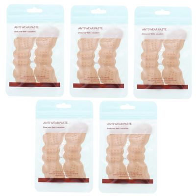 NOLITOY 5pairs Sponge Heel Liners for High Heels Non-Slip Cushions Durable and Wear-Resistant Protectors for Comfortable Fit and Blister Prevention