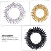 FRCOLOR 9pcs Acupressure Finger Massage Rings Metal Finger Massager for Fatigue Relief Hand Stress Relief and Improved Circulation Includes Gold Silver Black Options view 4