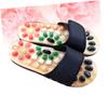 FOMIYES Foot Relax Sandals Natural Jade Massage Cobblestone Slippers for Sore Black Comfortable Pu Material for Health Care and Improvement view 2
