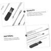FRCOLOR 1set Stainless Steel Ear Wax Removal Tools Set Comfortable Ear Cleaning Kit Black Brush and White to Clean for Buildup Removal view 2
