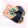 FOMIYES Foot Acupoints Massage Sandals Cobblestone Slippers for Foot Health Black Promote Circulation Comfortable Pu and Materials view 2