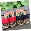 FOMIYES Foot Acupoints Massage Sandals Cobblestone Slippers for Foot Health Black Promote Circulation Comfortable Pu and Materials view 3