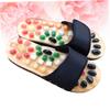 FOMIYES Foot Acupoints Massage Sandals Cobblestone Slippers for Foot Health Black Promote Circulation Comfortable Pu and Materials view 4