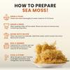 Gold Sea Moss Raw Organic| Makes 160oz of Gel - 100% Wild Crafted| Non-GMO Sun-Dried Mineral Rich Super Food for Energy| Booster Healthy, Immunity Digestion (8oz) view 3