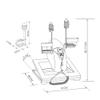 180W Arm and Leg Electric Rehabilitation Machine, Disabled Physical Therapy Instrument with Lifting Base Suitable Promotes Blood Circulation for Long-Term Bedridden Patients view 2