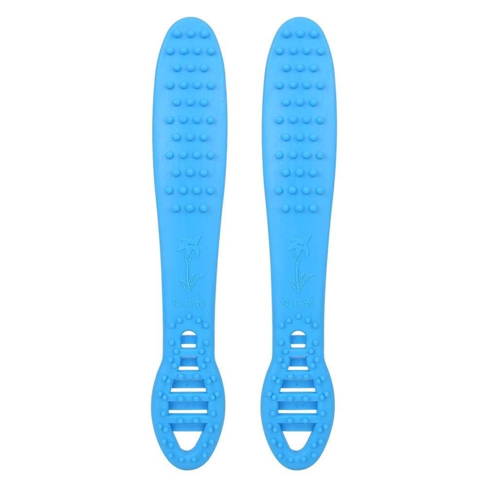 2 Pcs Back Scratcher, Portable Back Massager for Men Women Adults Double Head Relief and Relax, Easy to Reach Itch Point, Long Handle Body Scratcher Manual Massager, Christmas Gift
