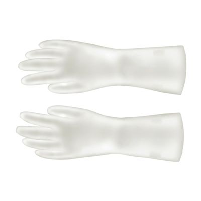 Didiseaon 2 Pair Dishes Gloves Wash Gloves Kitchen Cooking Kitchen Cleaning Mitts House Scrubbing for Dishes for Cleaning Reusable Water Proof White