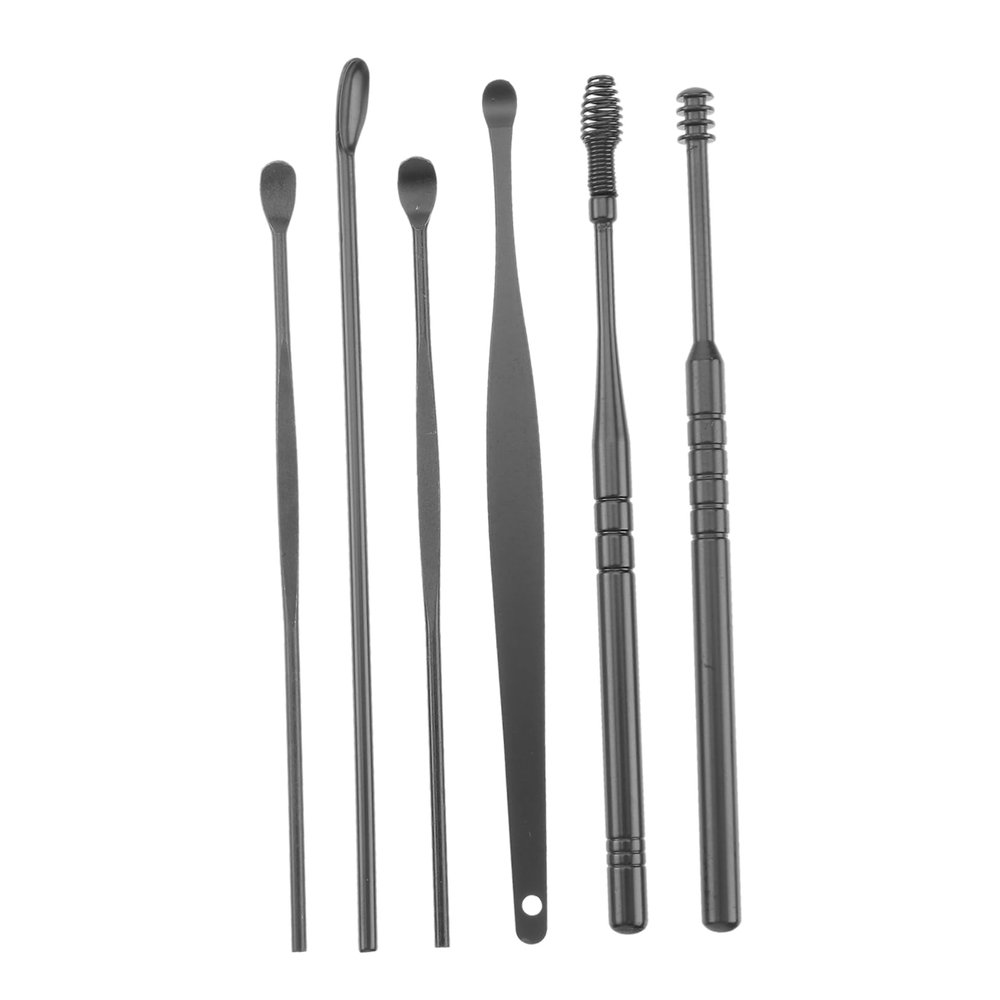 Didiseaon 2sets Stainless Steel Ear Picks for Ear Wax Removal Includes Storage Bag for Home Use