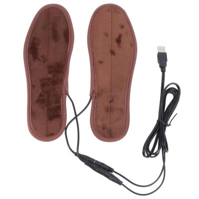 Pair USB Heating Shoe Pads Heated Boot Insoles Heating Insole USB Electric Heated Shoe Inserts for Women Inserts Winter Slippers Man