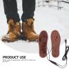 Pair USB Heating Shoe Pads Heated Boot Insoles Heating Insole USB Electric Heated Shoe Inserts for Women Inserts Winter Slippers Man view 2