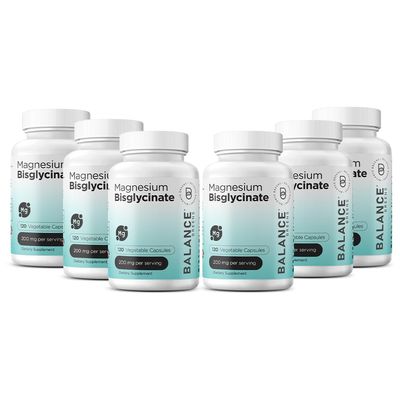 Magnesium Bisglycinate 200mg - High Absorption Chelated Magnesium Supplement - Gentle on Stomach, Non-GMO, Gluten-Free, Supports Sleep, Muscle Cramps & Positive Mood - 120 Vegan Capsules
