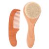 TOYANDONA 1set Multi-use Wool Brush and Comb Hair Care Gentle Brush and Comb Kit for Newborns Lightweight and Portable Reduces Cradle Cap Set view 1