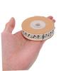 1 Roll Packaging Band for Party Music Note Ribbon Chiffon Ribbon Velvet Satin s Wrinkle Wired Decorations for Bouquet Musical Cotton view 4