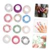 12pcs Finger Non Wrist Waterproof Thumb Cool Sleeves Tie Tip Hydro Ace Grip Fingers Carpal Glue Tape Bands for Exercise Wrappers for Finger Wraps view 2