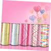 FOMIYES Silver Curling Ribbon Roll 100 Yard Sparkling Decorations for Parties Balloon Adornments Wrapping Crafts view 4