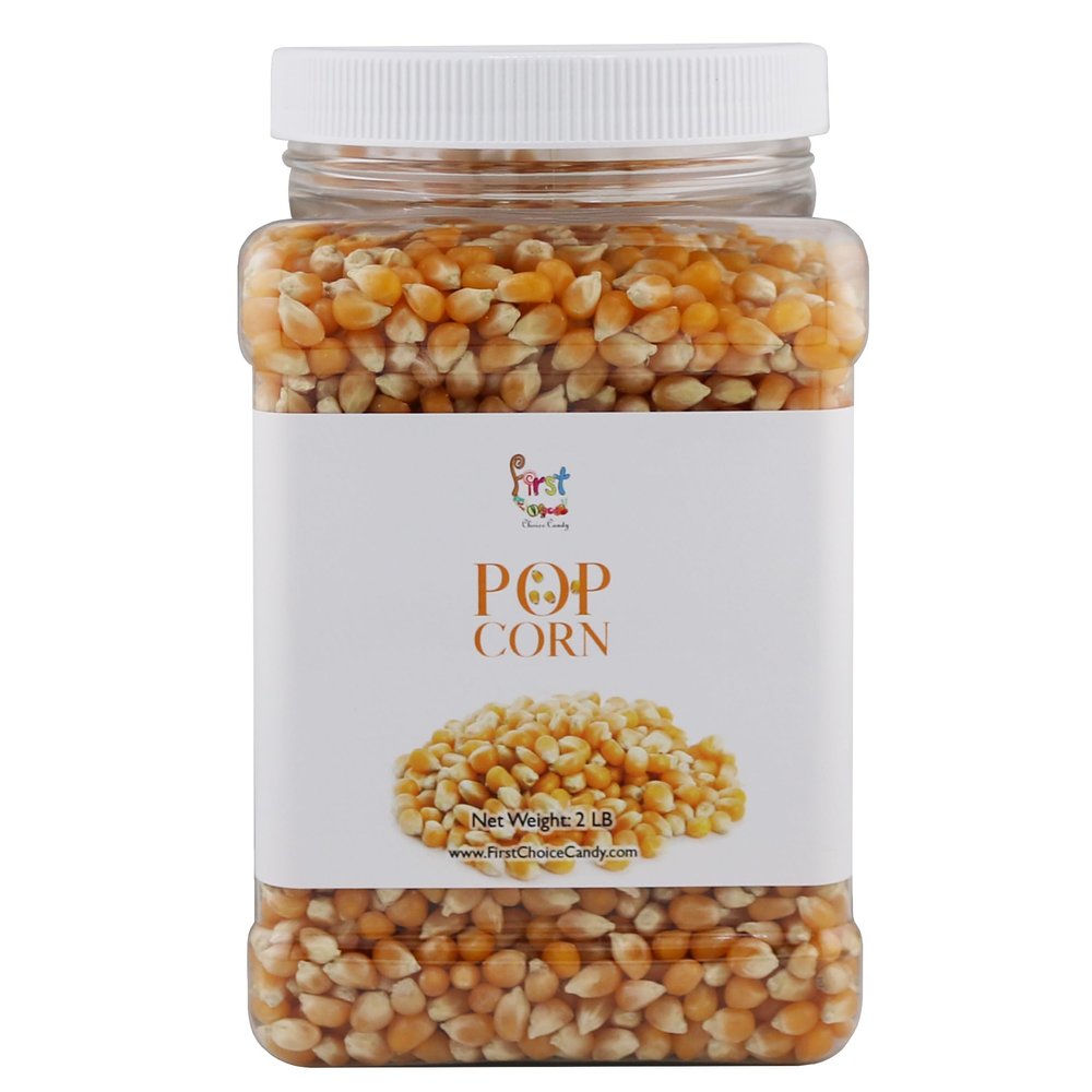 FirstChoiceCandy Original Gourmet Yellow Popcorn Kernels In Resealable Container (2 Pound)