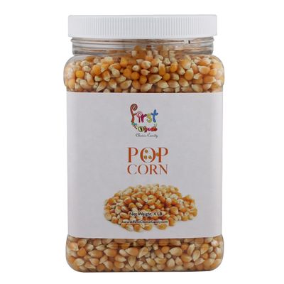 FirstChoiceCandy Original Gourmet Yellow Popcorn Kernels In Resealable Container (4 Pound)