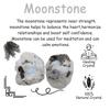NUKAYAI 2Pcs Moonstone Crystals 1.8-2.2" Large Raw Crystals and Healing Stones Rough Rocks for DIY Wrapping Wire Cabbing Gifts Fountain Decoration Polishing Wicca Reiki Natural Rainbow Moonstone Rock view 3