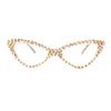 bullabulling Cat Eye Sparkling Rhinestone Reading Glasses for Women Crystal Eyewear Frames Female Trendy bling Diamond Reader (yellow, 2.0, x) view 1
