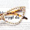 bullabulling Cat Eye Sparkling Rhinestone Reading Glasses for Women Crystal Eyewear Frames Female Trendy bling Diamond Reader (yellow, 2.0, x) view 4