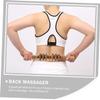 FRCOLOR 2pcs Belly Massaging Rollers Khaki Back for Deep Tissue Relief Multi-Function Six-Wheel Design for Stomach and Back Use Construction view 2