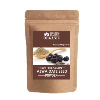 Blessfull Healing Organic 100% Pure Natural Ajwa Date Seed Powder | 300 Gram / 10.58 oz