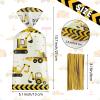 50 Pack Construction Party Favor Bags - Construction Theme Treat Bags, Truck Themed Cello Cellophane Gift Candy Goodie Bag with Gold Twist Ties for Kids Construction Birthday Party Supplies Favors view 4