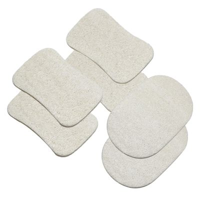 BUTIFULSIC 6pcs Natural Loofah Dish Brush for Kitchen Cleaning Scouring Pad Oily Brush Non-Stick Pot Scrubber for Dishes and