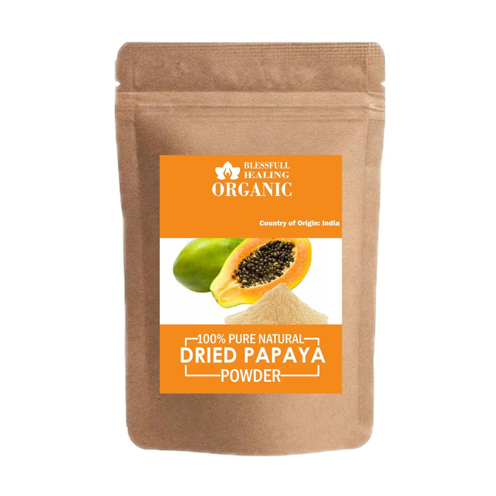 Blessfull Healing Organic 100% Pure Natural Dried Papaya Powder | 300 Gram / 10.58 oz