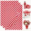 HEYPLACE 100 Sheets Checkered Tissue Paper, 14x20 Inch Red and White Gift Wrapping Paper for Christmas DIY Crafts Art Project Birthday Wedding Baby Shower Decorations view 1
