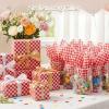 HEYPLACE 100 Sheets Checkered Tissue Paper, 14x20 Inch Red and White Gift Wrapping Paper for Christmas DIY Crafts Art Project Birthday Wedding Baby Shower Decorations view 2