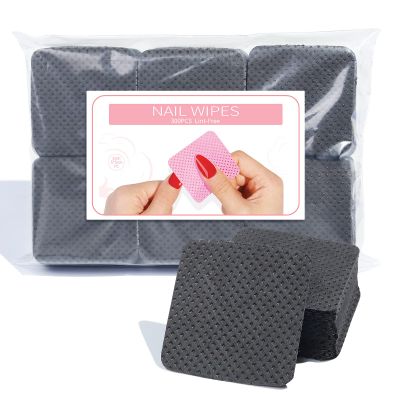 Lint Free Wipes For Nails 300Pcs Nail Wipe Pads Nails Polish Remover Pads Profession Gel Removal Soft Pads For DIY Nail Nails Polish Remover Pads Gel Removal Soft Pads