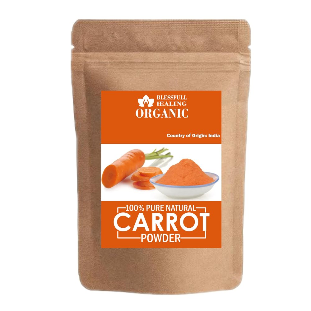 Blessfull Healing Organic 100% Pure Natural Carrot Powder | 300 Gram / 10.58 oz