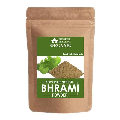 Blessfull Healing Organic 100% Pure Natural Bhrami Powder | 100 Gram / 3.52 oz
