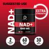 DEDICAD NAD Supplement 1000 mg - Pure NAD Supplement - Energy and DNA Repair, Aging Defense, Brain Function - 60 Capsules view 4
