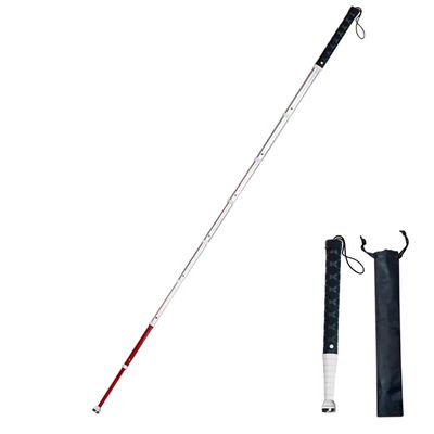 9-Section Titanium Blind Cane Telescopic Guide Cane-Rotating Cane Tip Blind Cane with Wrist Strap Walking Cane for The Backpack(9sect.,128cm/50.3in)
