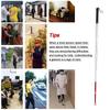 9-Section Titanium Blind Cane Telescopic Guide Cane-Rotating Cane Tip Blind Cane with Wrist Strap Walking Cane for The Backpack(9sect.,128cm/50.3in) view 3