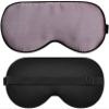 KAABETO Silk Sleep Mask, Silk Eye Mask with Adjustable Strap, Eye Mask for Sleeping,Blocks Light Reduces Puffy Eyes Ideal Gift (Color : C) view 1